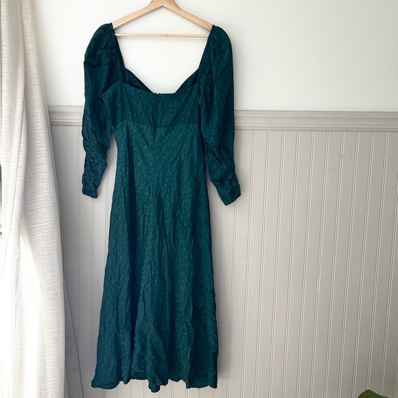 Lovers + Friends Large Cheyanne Emerald Green Midi Dress - Picture 9 of 9